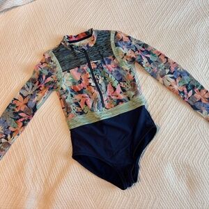 ATHLETA GIRL RASHGUARD ONE PIECE SWIMSUIT Size 12